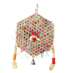Parrot Toy Bird Toy Bamboo Braided Gnawing Pulling Toy