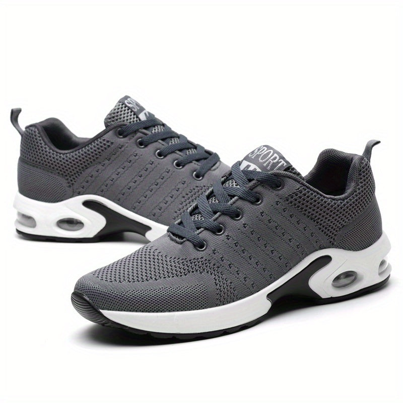 Men's Air Cushion Athletic Sneakers Lace-up Shoes