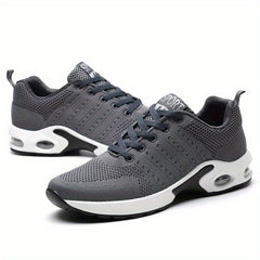Men's Air Cushion Athletic Sneakers Lace-up Shoes