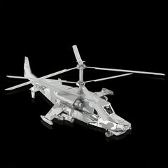 3D Metal Puzzle KA50 Helicopter DIY Assembly Model Toy