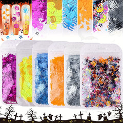 Halloween Glitter 3D Holographic Nail Art Decoration
