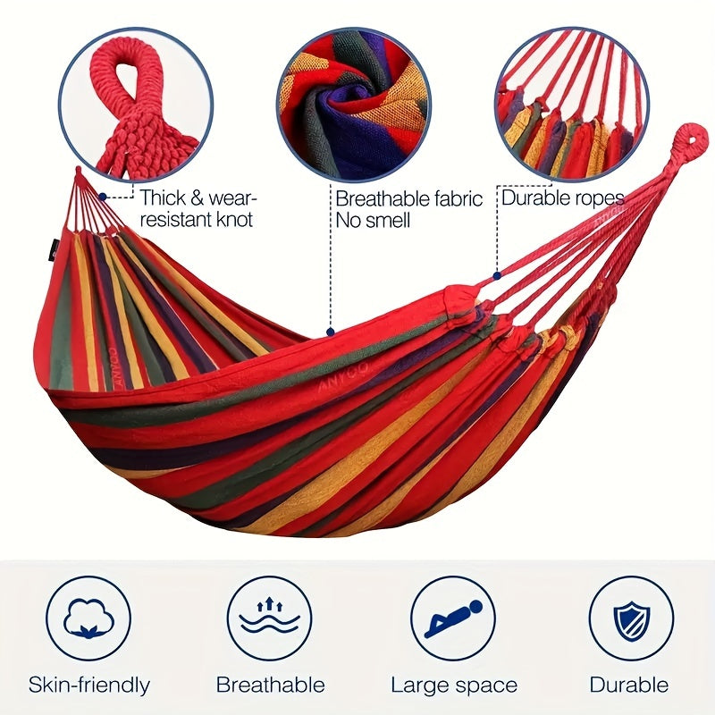 Portable Camping Hammock With Tree Straps