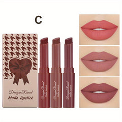 Matte Velvet Air Soft Lipstick Set Box 3 Pack