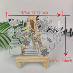 Leaf Metal Cutting Dies And Stamps Set For Scrapbooking Card Paper Craft