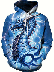 3D Print Graphic Hoodie Men's Pullover Autumn Winter