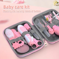 14pcs Baby Care Kit Grooming Set Ear Spoon Clippers Comb Brush Medicine Feeder
