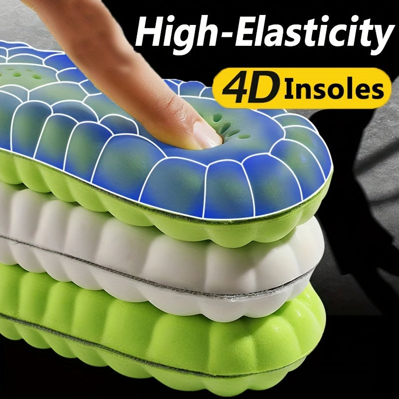 4D Latex Sports Insole Pain Relief Arch Support Running Insole