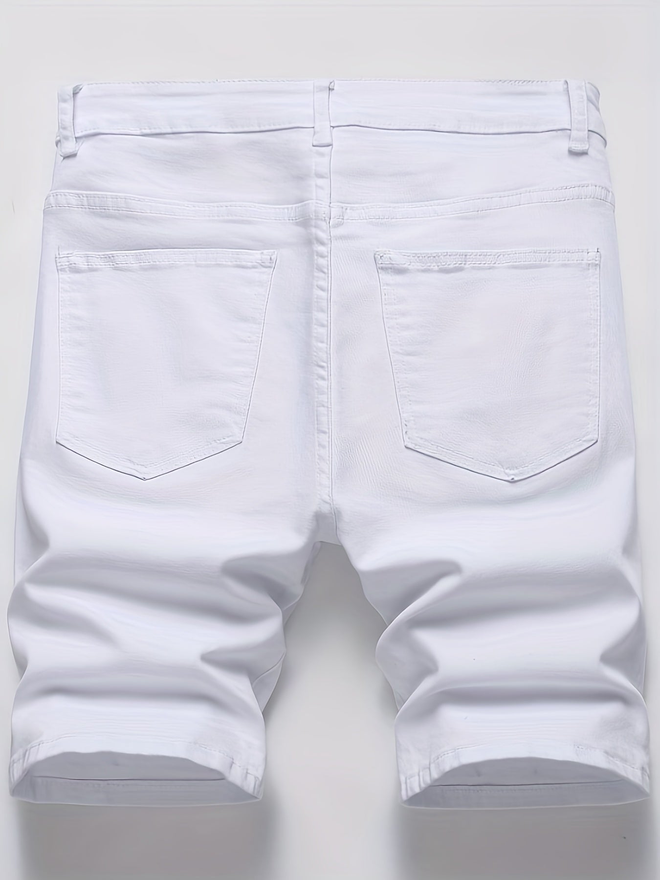 Men's Stretch Denim Shorts Street Style Classic Mid