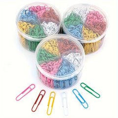 300pcs Colorful Paper Clips Metal Pins Classified Paper Clips