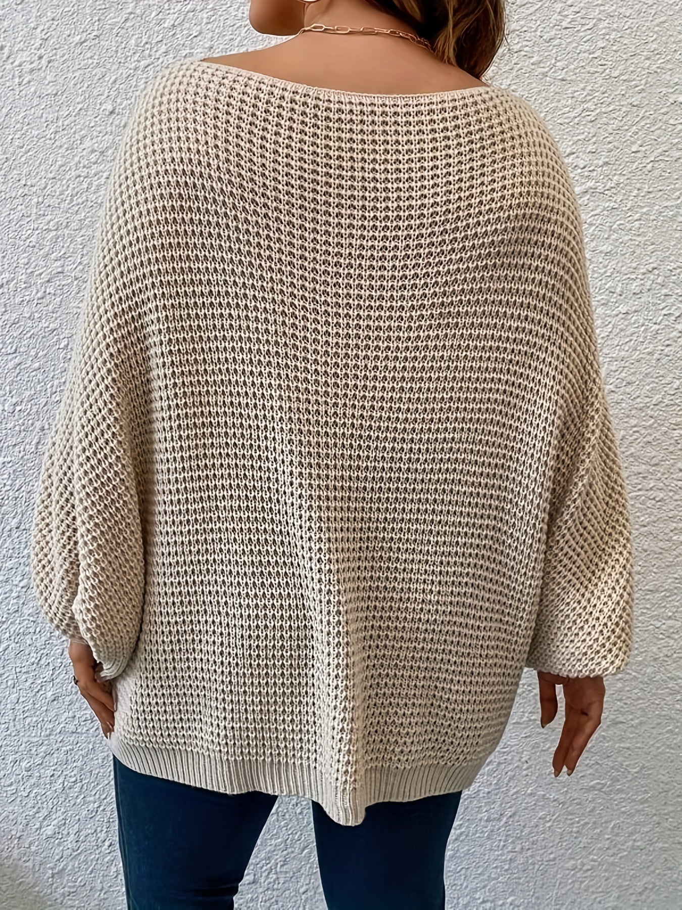 Casual Bat Sleeve Pullover Sweater