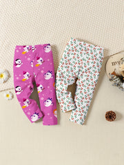 Toddler Girls Little Ghost & Flower Leggings Set 2pcs