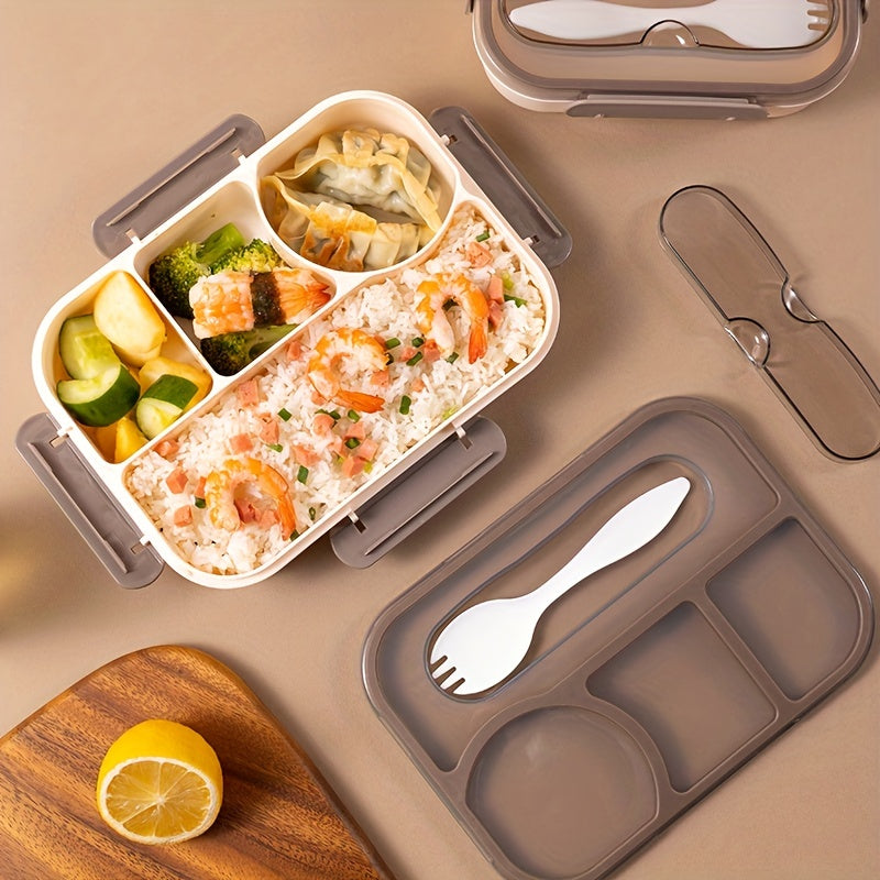 1000ml 4-grid Lunch Box Outdoor Camping Meal Containers