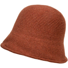 Knitted Bucket Hat Fisherman Hat Unisex Autumn Winter Basin Hat