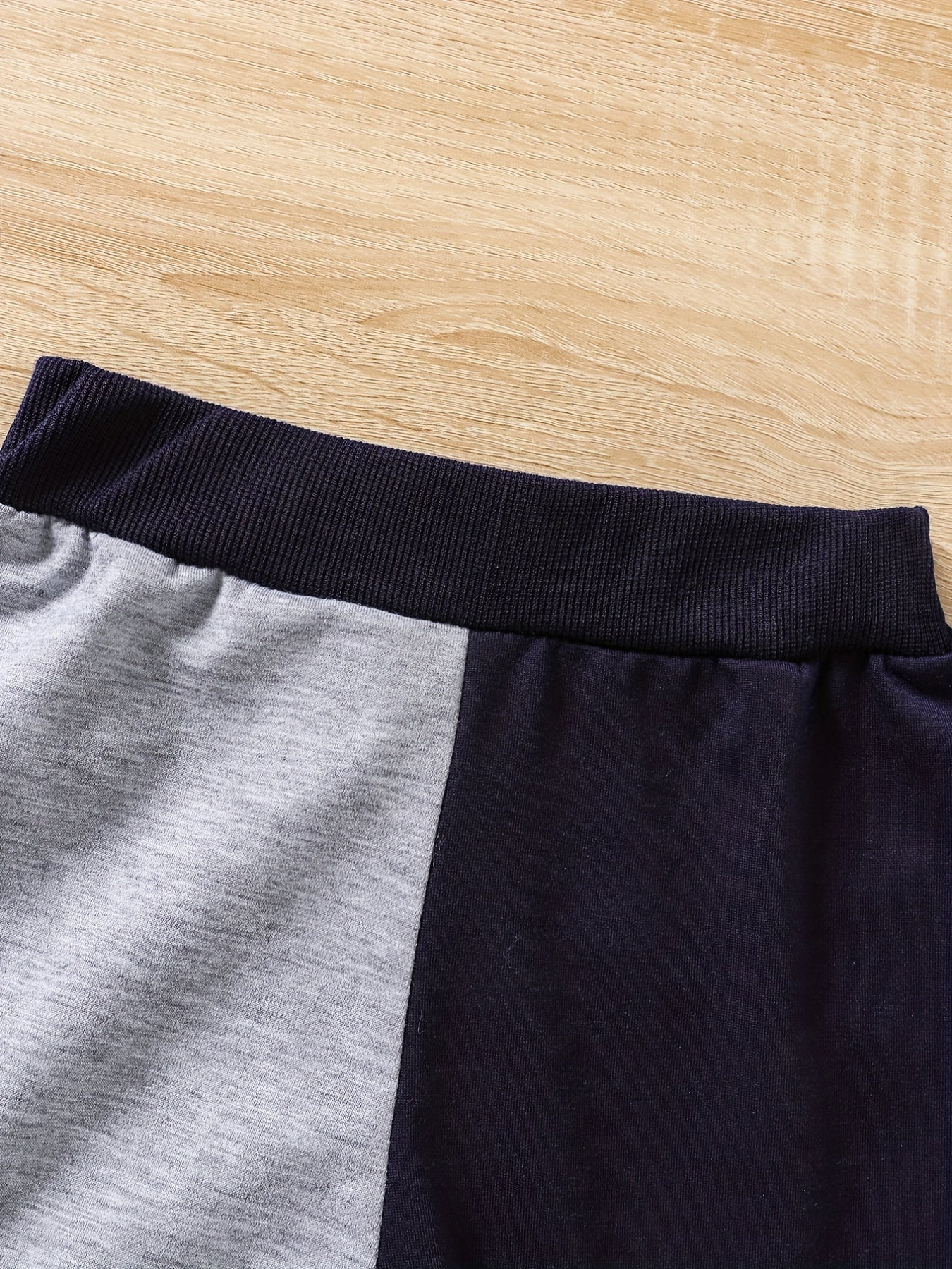 Toddler Boys Block Pullover Sweatshirt Pants Set