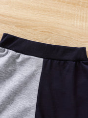 Toddler Boys Block Pullover Sweatshirt Pants Set