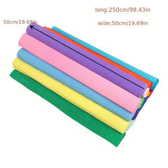 Colorful Crinkle Paper Origami Diy Material Pack