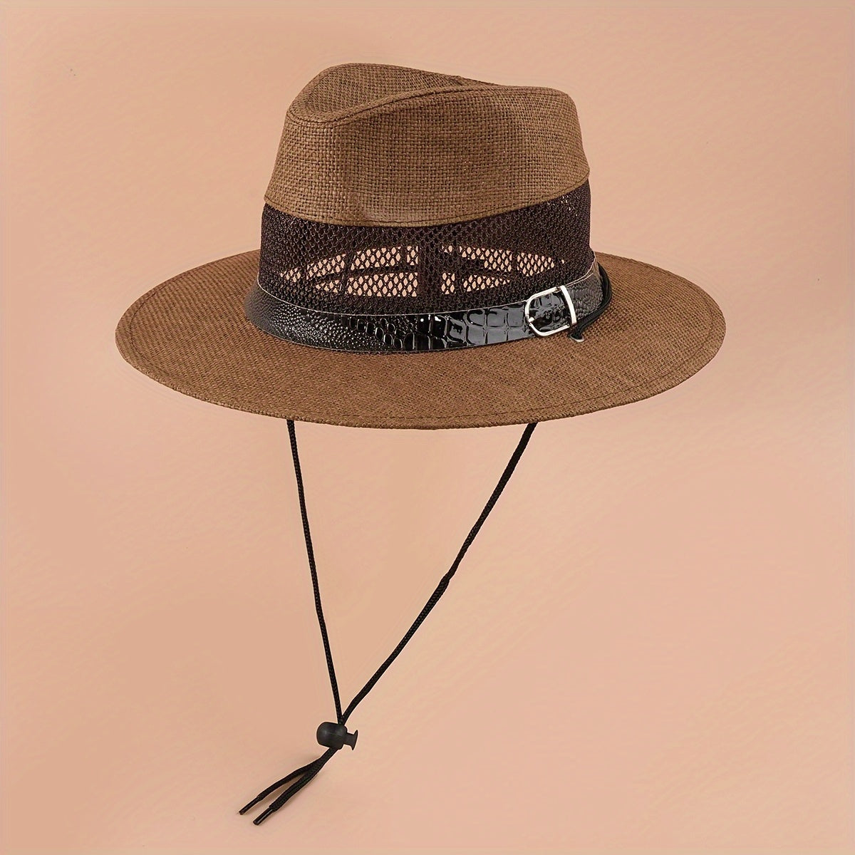 Vintage Mesh Hollow Fedora Cap Sunscreen Cowboy Hat