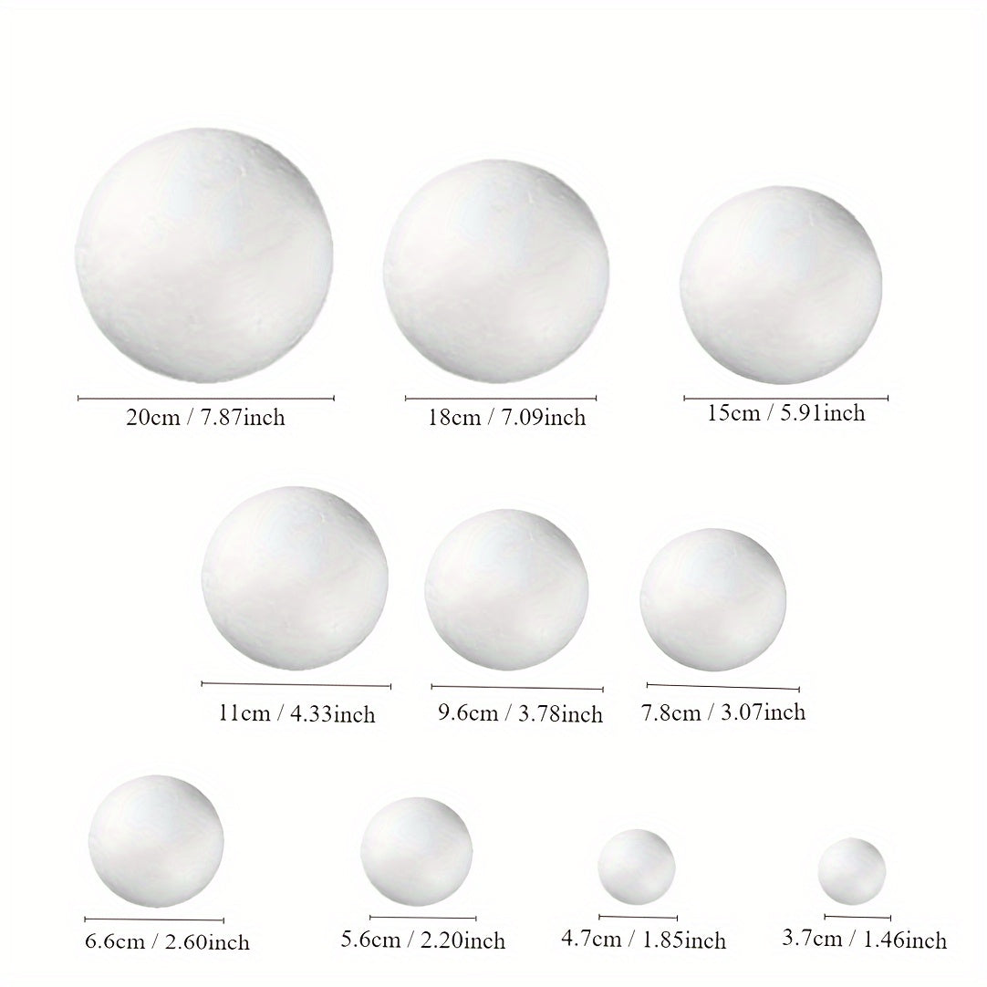 Foam Ball Snowman DIY Kit Christmas Craft Polystyrene Balls Arts Crafts
