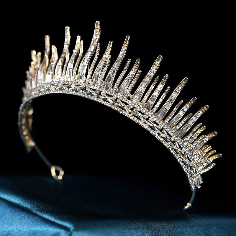 Crystal Headband Queen Princess Crown Head Jewelry Tiara