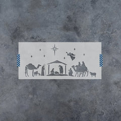 Plastic Nativity Of Jesus Stencil Christmas Drawing Template