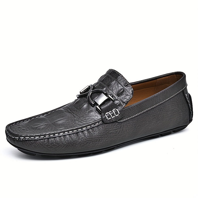 Men's Slip On Bit Loafer Shoes Comfortable Casual Anti-Skid Walking Shoes