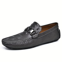 Men's Slip On Bit Loafer Shoes Comfortable Casual Anti-Skid Walking Shoes