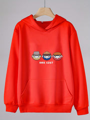 Girls Hooded Sweatshirt Boys Pattern Long Sleeve Pullover