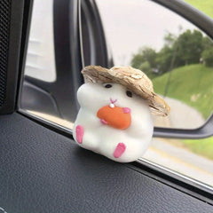 Hamster Car Decoration Window Edge Car Interior Accessories Mouse Doll