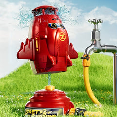 Kids Sprinkler Toy with Adjustable Nozzle Red & Yellow