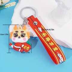Chinese Dragon Cartoon Keychain Keyring Bag Pendant Year Gift
