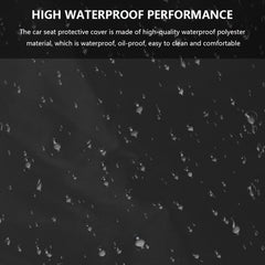 2pcs Car Seat Cover Waterproof Car Front Seat Covers Heavy Duty Polyester