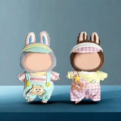 Doll Outfit Set with Headwear and Pants - 6-9 Inch Dolls