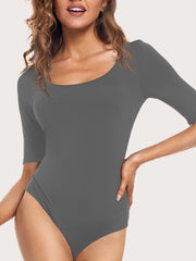 Women's Short Sleeve Crew Neck Bodysuit