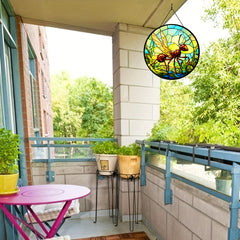 3D Ant Stained Glass Suncatcher Window Wall Decor Gift Nature Plant Mushroom