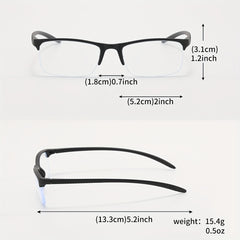 Square Readers Anti Eyestrain Presbyopic Glasses For Women Men