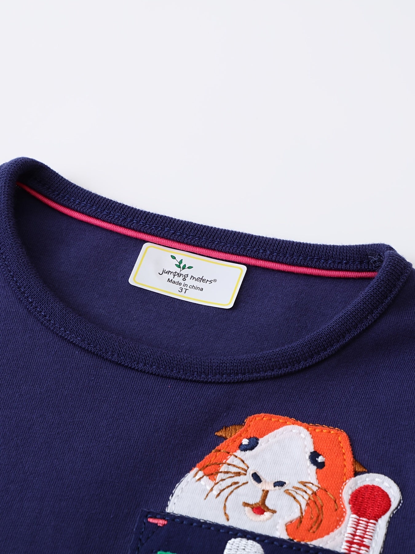 Girls Striped Print Rabbit Patchwork Dress Spring Fall