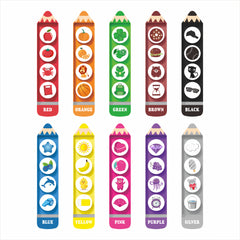 Magnetic Pencil Teaching Sets - 40 Round Magnets