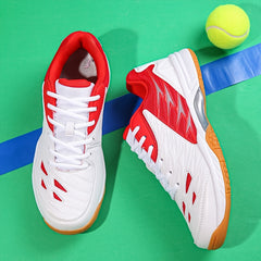 Men's Rubble Sole Badminton Shoes Non Slip Lace Up Sneakers