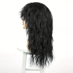Men's 80s Rock Metal Halloween Wig Long Curly Hair