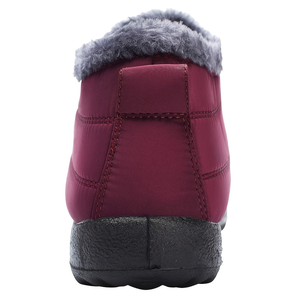 Women's Slip On Waterproof Fleece Boots