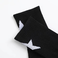 Star Print Socks: Comfy Mid Tube Women's Stockings