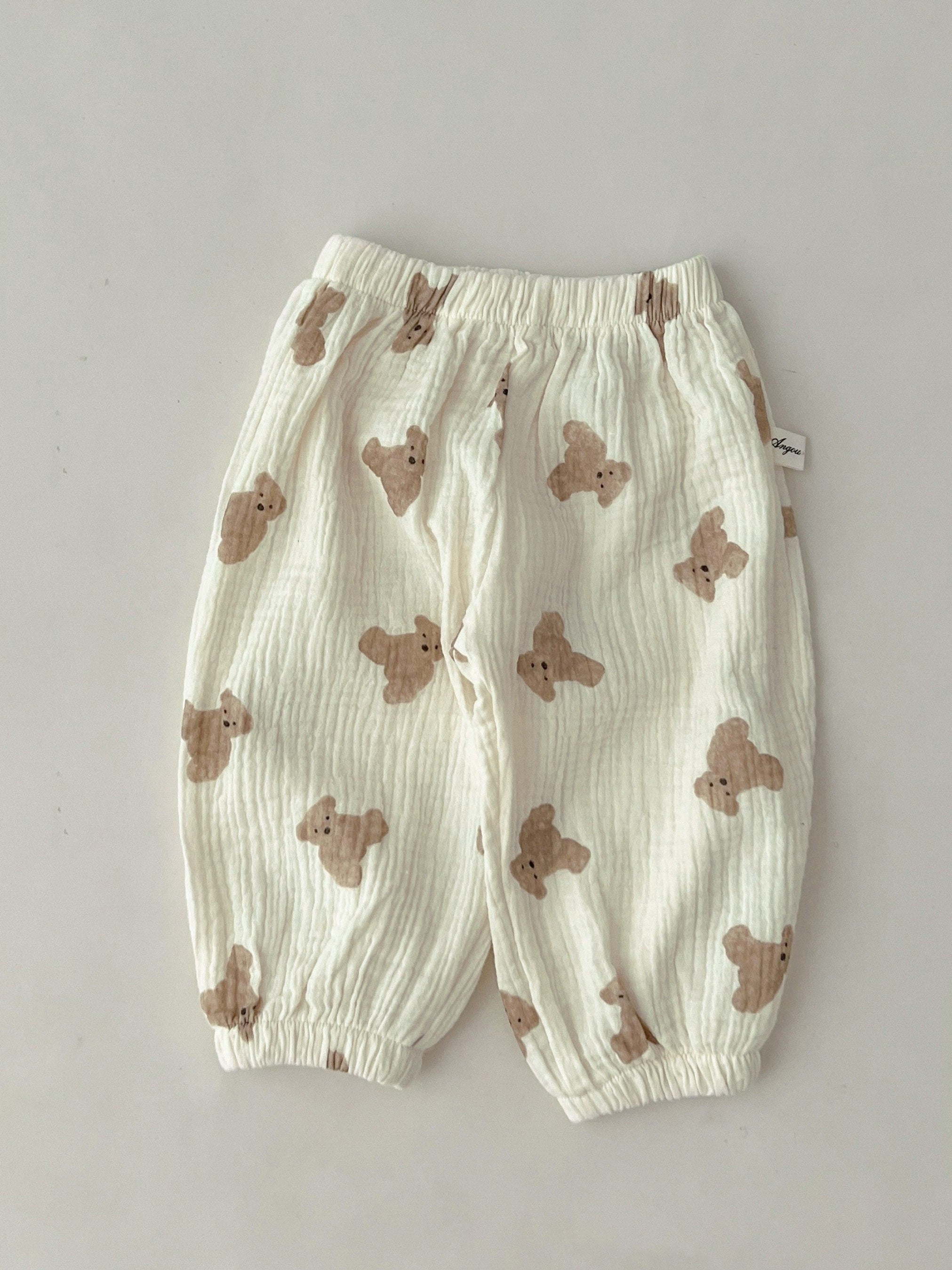 Baby Girls Casual Elastic Waist Pants with Assorted Designs