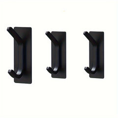 3pcs Adhesive Stainless Steel Hook Wall Mounted Towel Coat Hook
