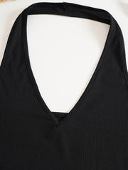 Sexy Backless Halter Top Slim Sleeveless Summer Top