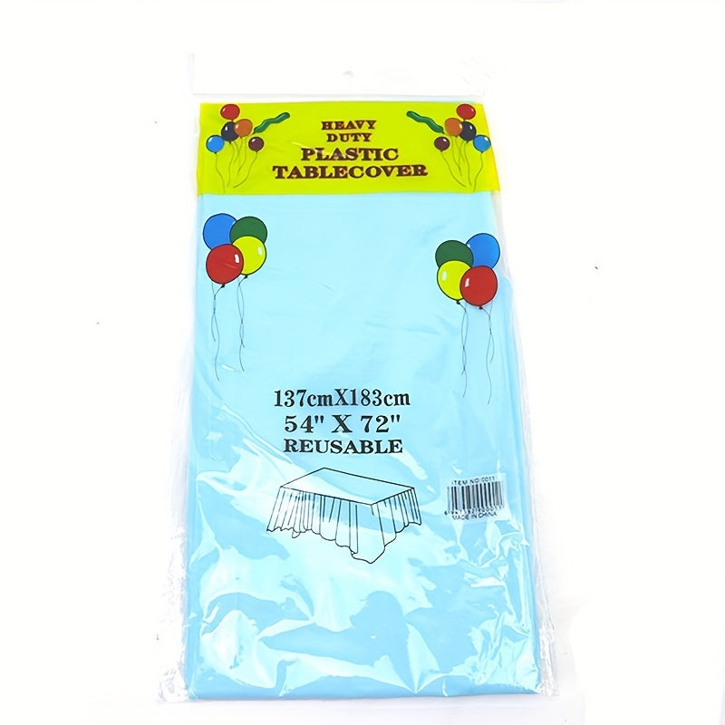 Disposable Plastic Tablecloth for Parties - Convenient and Durable