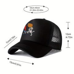 Unisex Sunshade Casual Baseball Cap With Cartoon Pattern