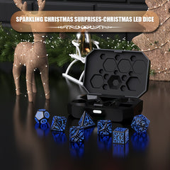 7pcs LED Dice Set USB Rechargeable Breathing Lights