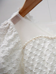 Girl's Stylish Summer Dress with Doll Collar