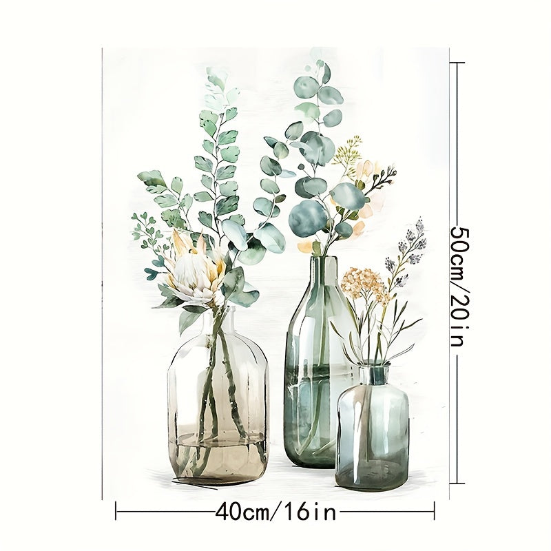 1pc Modern Minimalist DIY Vase Plant Flower Decoration Painting