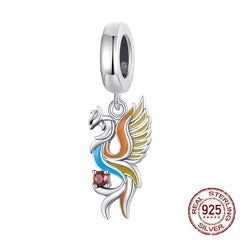 Sterling Silver S925 Phoenix Bracelet Pendant